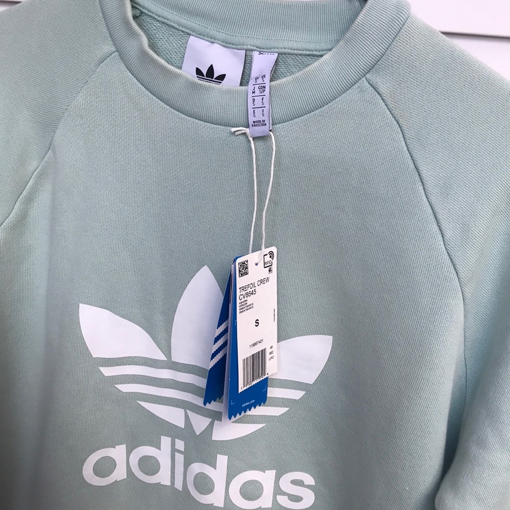 Adidas originals ash green sweater pullover - Picture 3 of 5